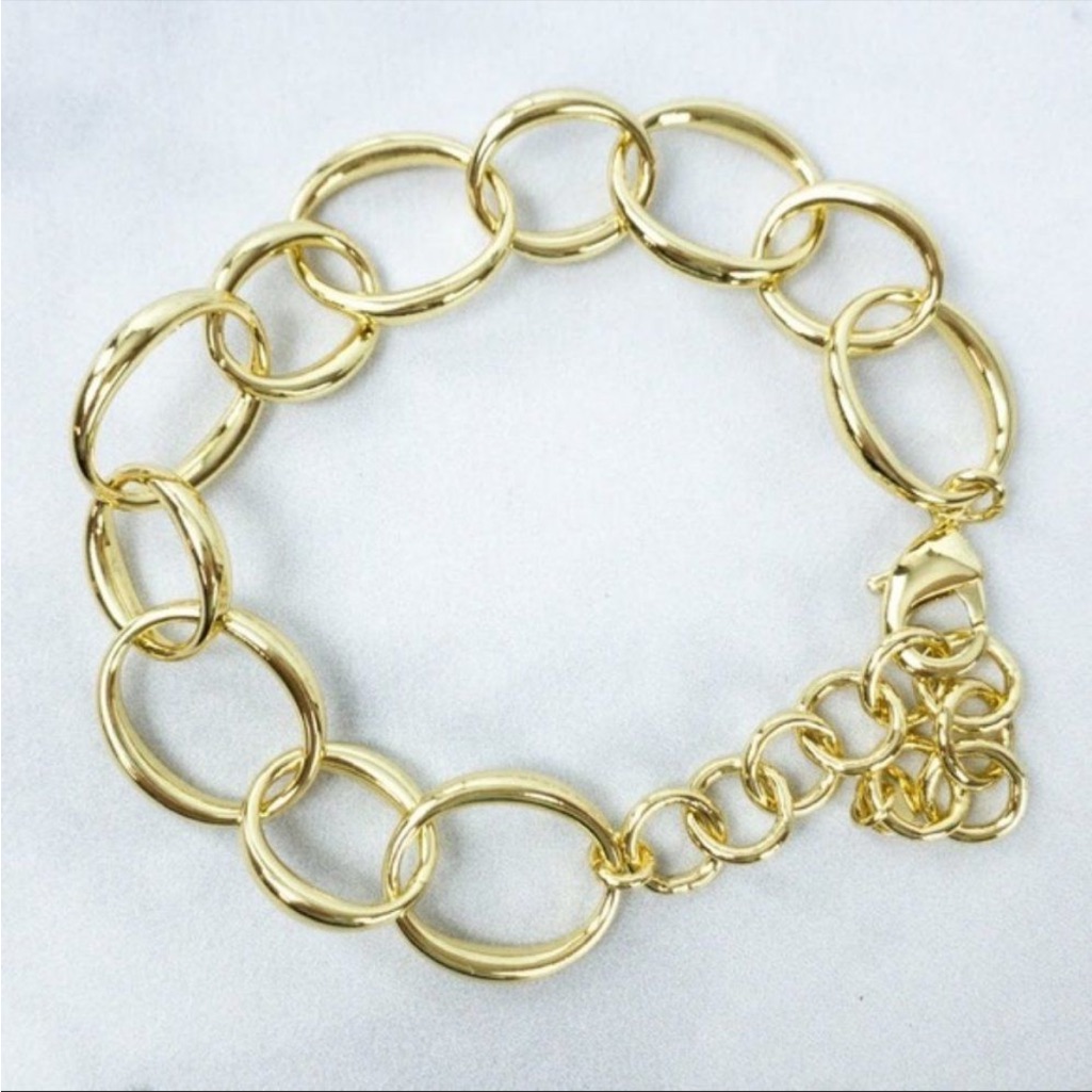 Bayou With Love Gold Link Bracelet